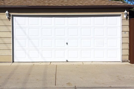double panel garage door